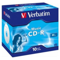 Verbatim Matricas CD-R Audio Verbatim 80Min Music 10 Pack Jewel
