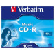Verbatim Matricas CD-R Audio Verbatim 80Min Music 10 Pack Jewel