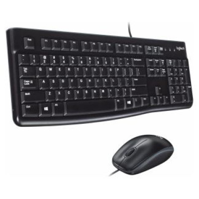 Logitech Klaviatūra + Pele Logitech Desktop MK120 USB