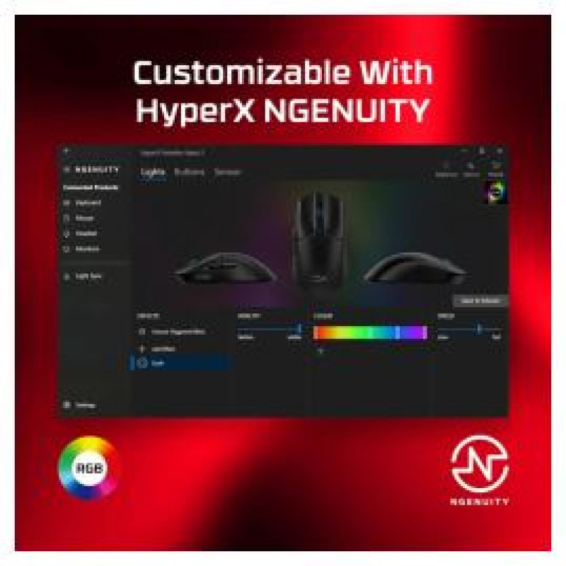 Hyperx Datorpele HyperX Pulsefire Haste 2 Black