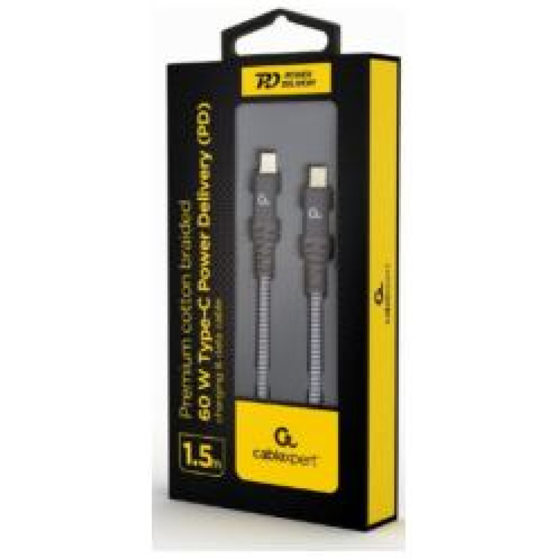 Gembird USB Type-C Male - USB Type-C Male 60W 1.5m