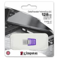 Kingston Zibatmiņa Kingston DataTraveler microDuo 3C 128GB USB Type-A + USB Type-C