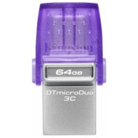 Kingston Zibatmiņa Kingston DataTraveler microDuo 3C 128GB USB Type-A + USB Type-C