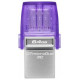 Kingston Zibatmiņa Kingston DataTraveler microDuo 3C 128GB USB Type-A + USB Type-C