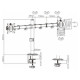 Gembird Monitora stiprinājums Gembird Adjustable Desk 2-display Mounting Arm 17”-32”