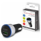 Savio Lādētājs Savio Car Quick Charge Charger LED Diode Black
