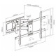 Gembird Televizora stiprinājums Gembird Full-motion 37”-80”