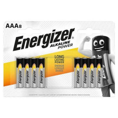 Energizer LR03-8BB Alkaline Power AAA (LR03) BLISTERA IEPAKOJUMĀ 8GB.