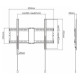 Gembird Televizora stiprinājums Gembird TV wall mount (Fixed) 37”-80”