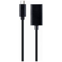 Gembird Kabelis Gembird USB Type-C Male - DisplayPort Female 4K 15cm Black
