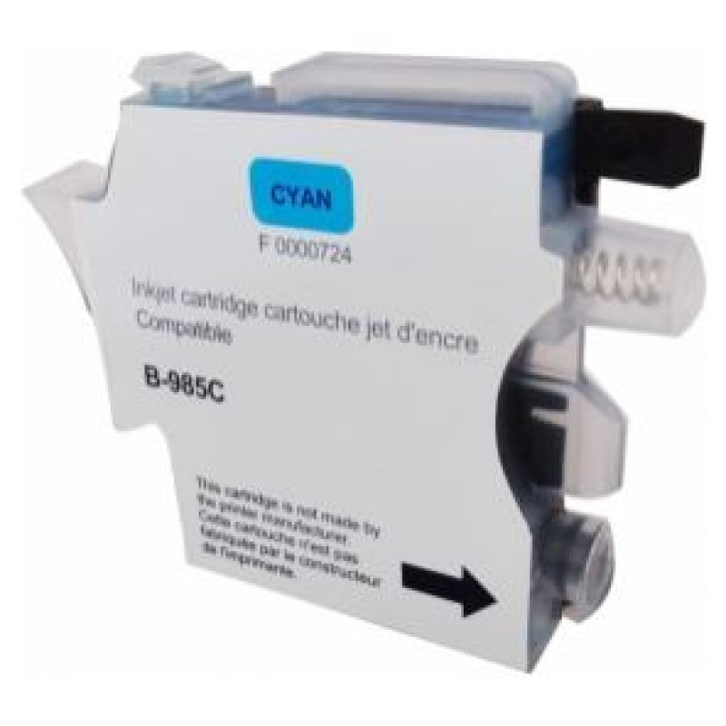 Uprint Tintes kārtridžs UPrint Brother LC985CY Cyan