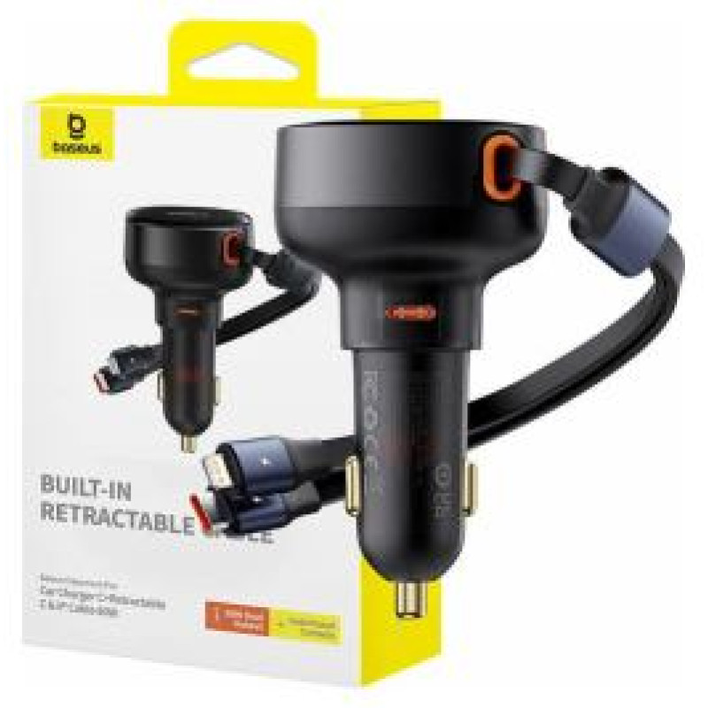 Baseus Auto lādētājs Baseus Enjoyment 60W Black