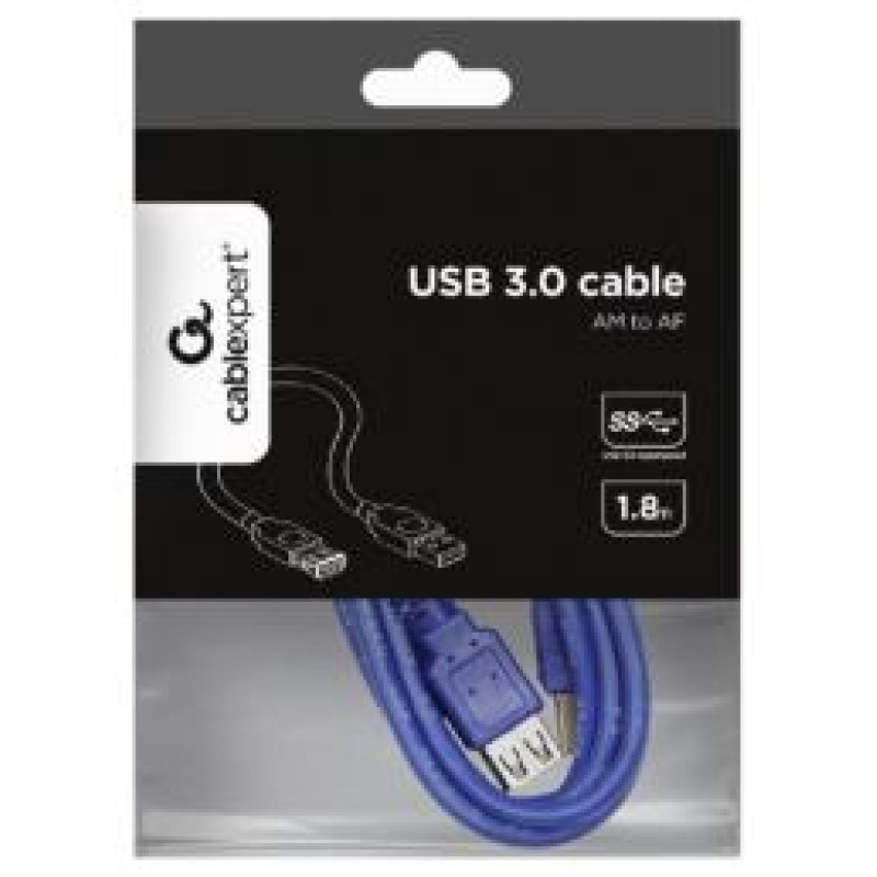 Gembird USB Male - USB Female Super speed 1.8m Blue