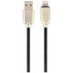 Gembird USB Male - Lightning Male Premium rubber 1m Black