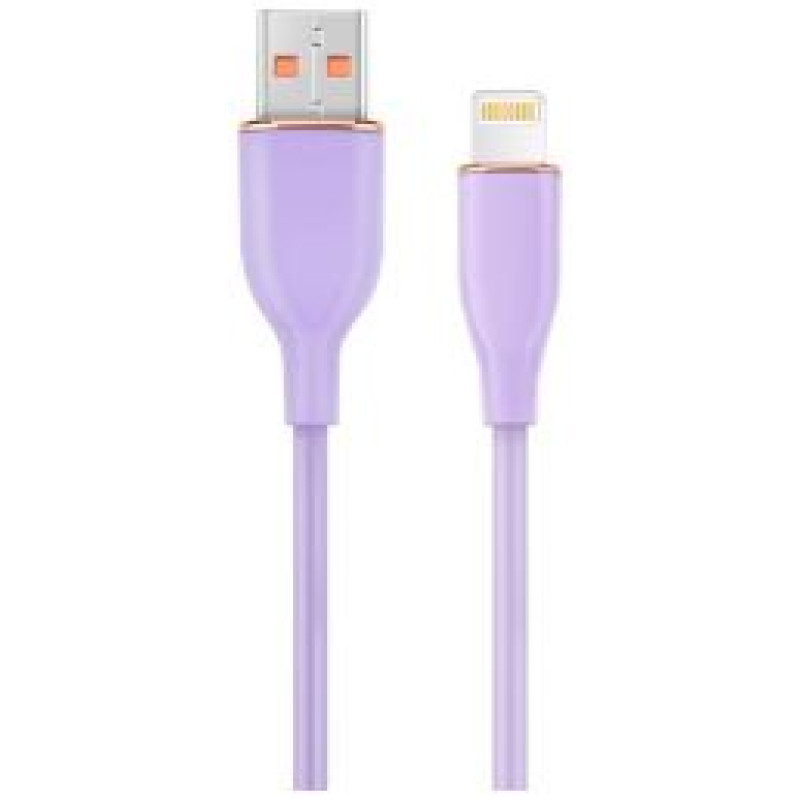 Gembird Kabelis Gembird Premium silicon USB-A Male - 8-pin Male 1.5m Violet