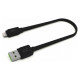 Green Cell Kabelis Green Cell USB-A Male - Lightning Male with Fast Charging 25cm Black