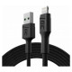 Green Cell GC PowerStream USB Male - Lightning Male Fast Charging 2m Black