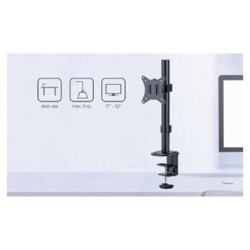Gembird Monitora stiprinājums Gembird Desk mounted Single Monitor Arm