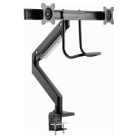 Gembird Monitora stiprinājums Gembird Desk Mounted Adjustable Monitor Arm for 2 Monitors