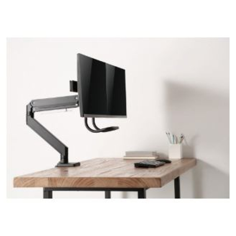 Gembird Monitora stiprinājums Gembird Desk Mounted Adjustable Monitor Arm for 2 Monitors