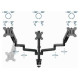 Gembird Monitora stiprinājums Gembird Desk Mounted Adjustable Mounting Arm for 3 Monitors