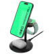 Green Cell Lādētājs Greencell MagScape 3-in-1 MagSafe Wireless Charger