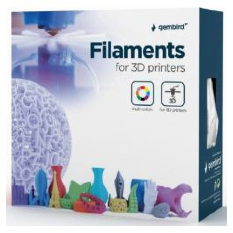Gembird 3D Printera izejmateriāls Gembird PLA Fluorescent Green 1.75 mm 1 kg