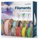 Gembird 3D Printera izejmateriāls Gembird PLA Transparent 1,75 mm 1kg