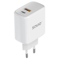 Savio Lādētājs Savio Quick charger 30W with USB-C - USB-C cable