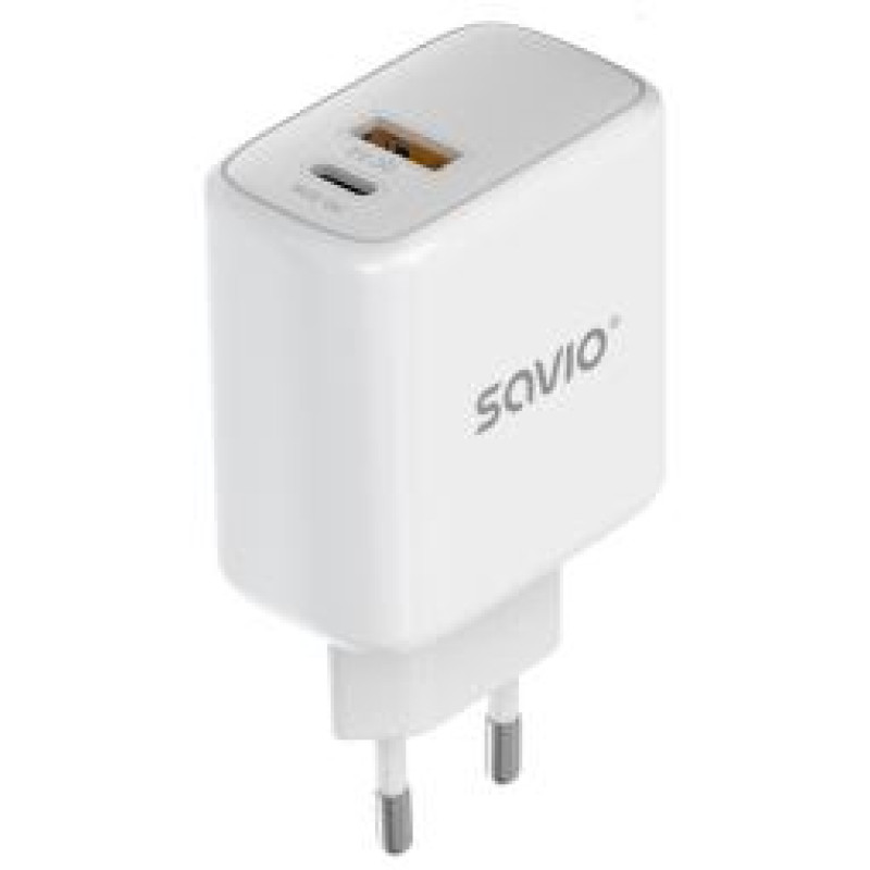 Savio Lādētājs Savio Quick charger 30W with USB-C - USB-C cable