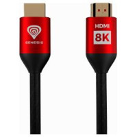 Genesis Kabelis Genesis HDMI Male - HDMI Male 3m 8K  XBOX X / S Red