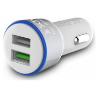 Savio Lādētājs Savio Car Quick Charge Charger LED Diode White