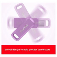 Sandisk Zibatmiņa SanDisk Ultra Dual Drive Go USB-A / USB Type-C 128GB Lavender