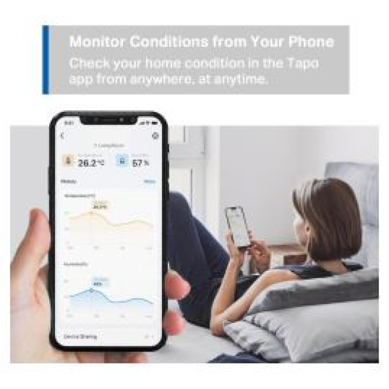 Tp-Link Viedais temperatūras un mitruma sensors Tapo T315