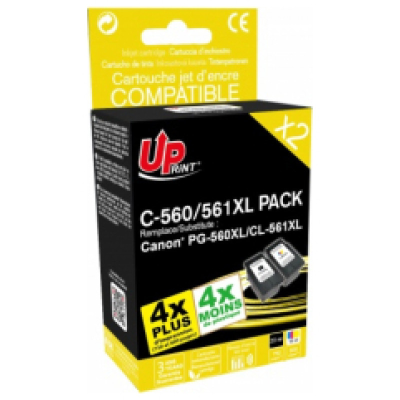 Uprint Canon Pack 560/561XL 22 ml (Bk) + 18 ml (Cl) PG-560XL/CL-561XL