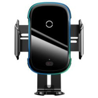 Baseus Telefona turētājs Baseus Smart Vehicle Bracket Wireless Qi 15W Black