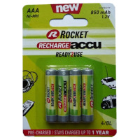 Rocket Precharged HR03 850MAH ALWAYS READY Blistera iepakojumā 4gb.