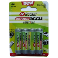 Rocket Precharged HR6 2100MAH ALWAYS READY Blistera iepakojumā 4gb.