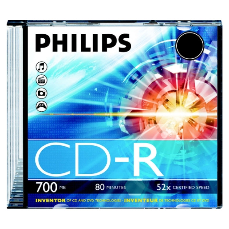 Philips CD-R 80 700MB slim case
