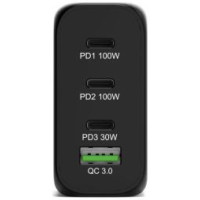 Port Lādētājs Port Power Delivery and Quick Charge 120W GaN USB-C & USB-A Black