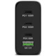 Port Lādētājs Port Power Delivery and Quick Charge 120W GaN USB-C & USB-A Black