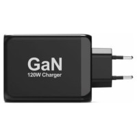 Port Lādētājs Port Power Delivery and Quick Charge 120W GaN USB-C & USB-A Black