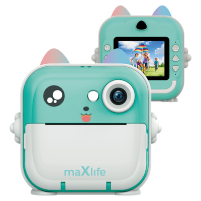Maxlife MXPC-100 BLUE Bērnu fotokamera ar printē&scaron;anas funkciju