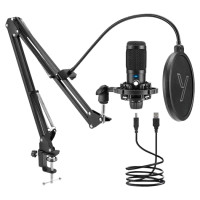 Yenkee YMC 1031 Streamer studio USB mikrofons 2.0 ar aksesuāriem