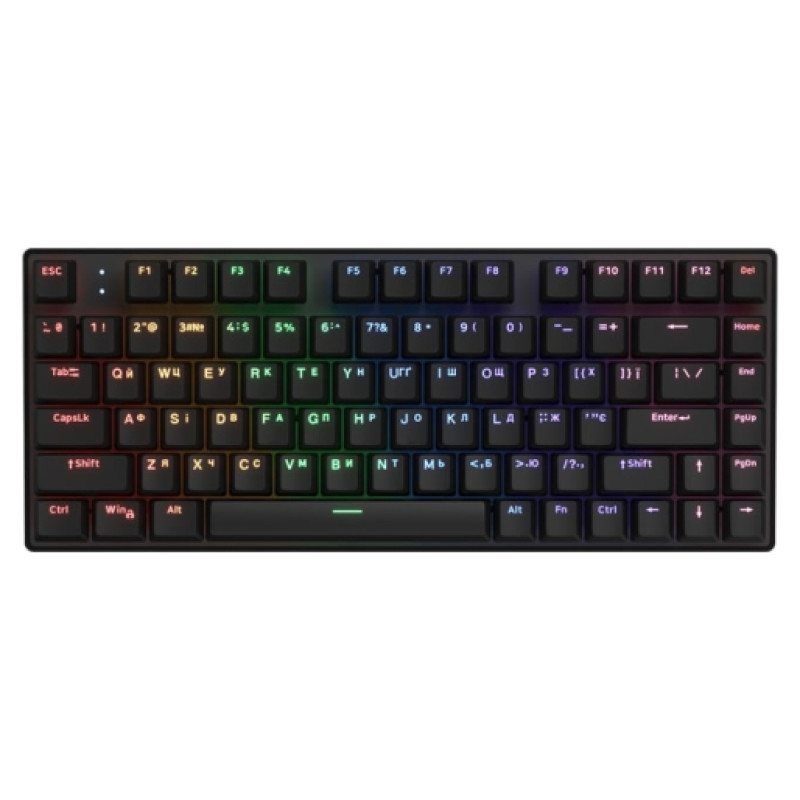 Hator HTK275UA Icefall Mecha Rainbow 82 Bezvadu Spēļu klaviatūra ENG/UA/RU