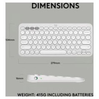 Logitech Klaviatūra Logiteh Pebble Keys 2 K380s Tonal White
