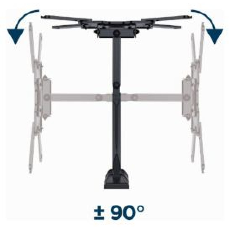 Gembird Tv stiprinājums Gembird Premium full-Motion TV Wall Mount