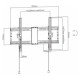 Gembird Televizora stiprinājums Gembird TV wall mount (Tilt) 37”-80”