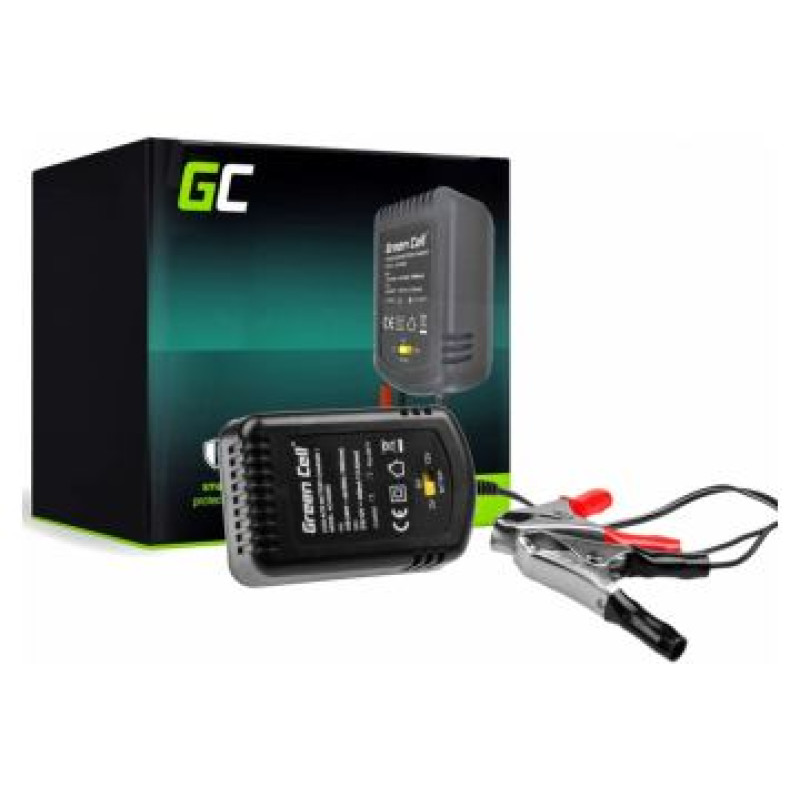 Green Cell Akumulatora lādētājs Green Cell for AGM Gel and Lead Acid 2V / 6V / 12V (0.6A)