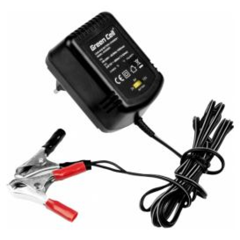 Green Cell Akumulatora lādētājs Green Cell for AGM Gel and Lead Acid 2V / 6V / 12V (0.6A)